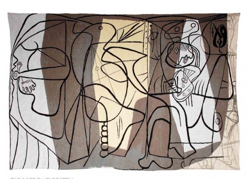 Teppich  -  Le peintre et son modele by Picasso (1926)